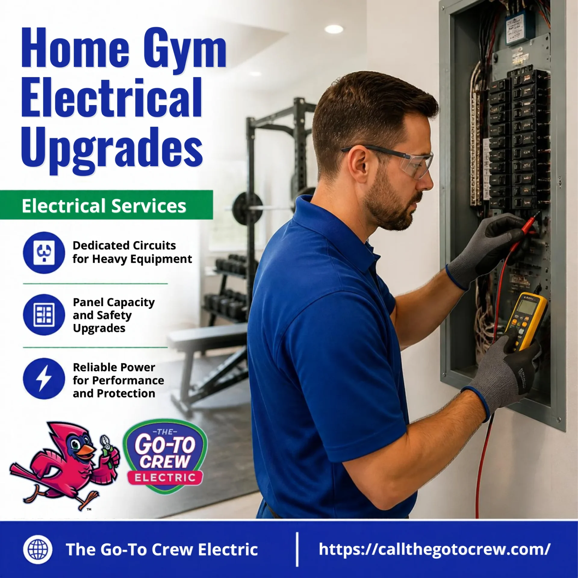 Home gym electrical upgrades