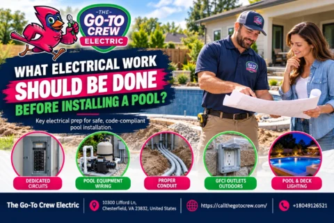 what electrical work should be done before installing a pool