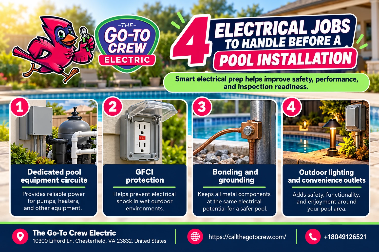 4 electrical jobs to handle before pool installation