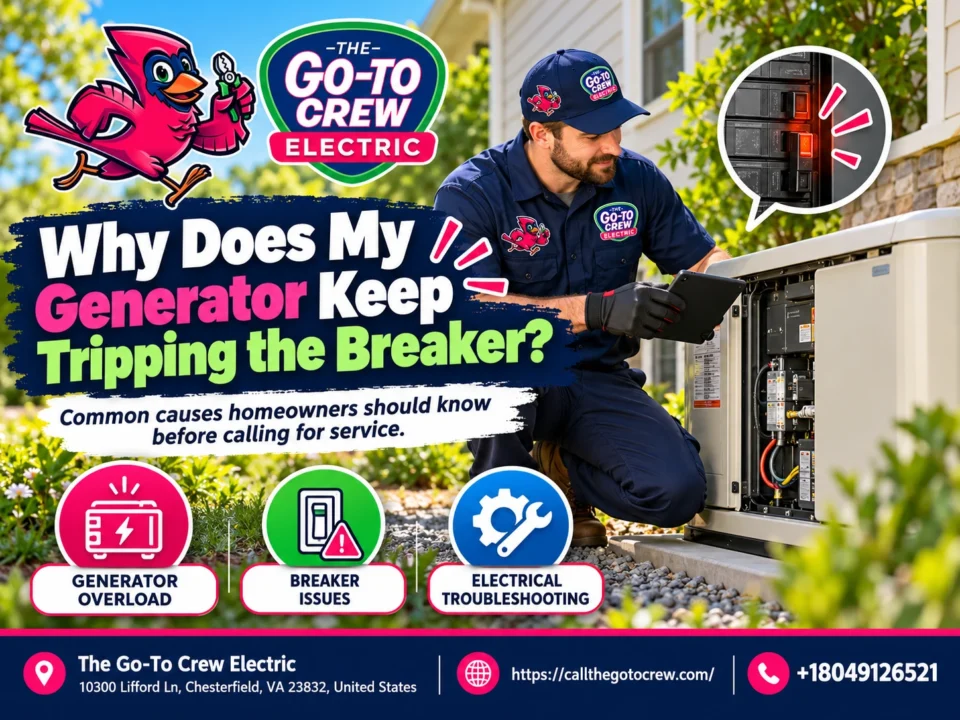 why does my generator keep tripping the breaker