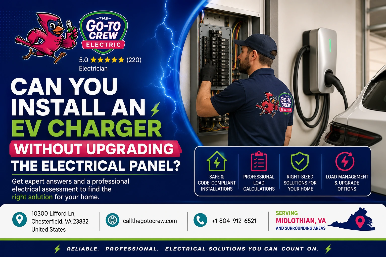 EV charger without upgrading