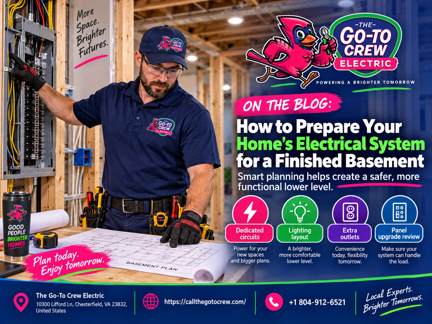 Prep Your Home’s Electrical System for a Finished Basement