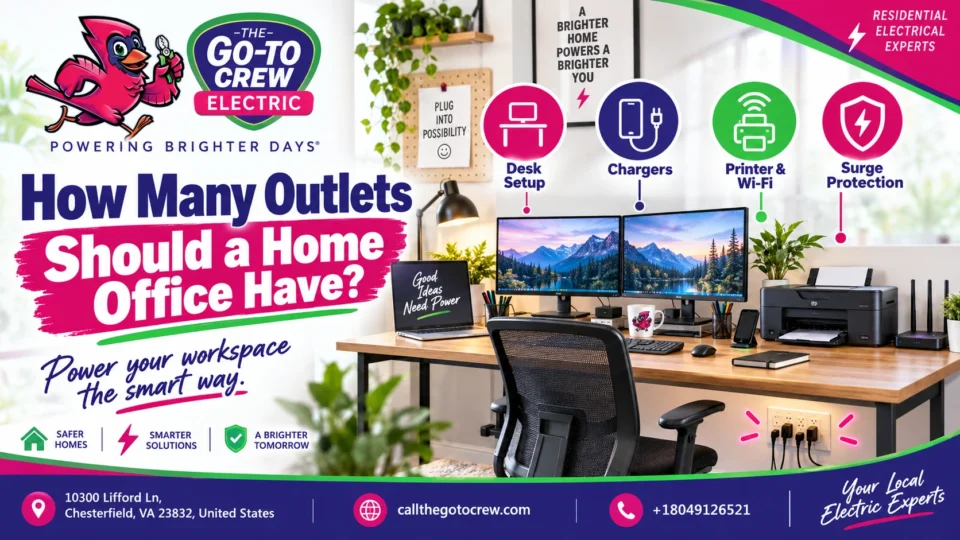 how many outlets should home office have