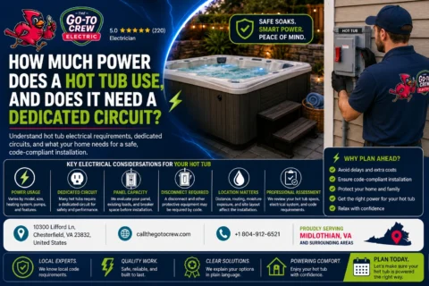 how much power does hot tub use